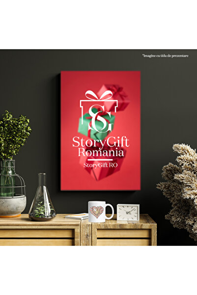 StoryGift Romania Mug with the message "Love" in the shape of a heart, sun, rays, Valentine's Day, illustrated, With ,STG