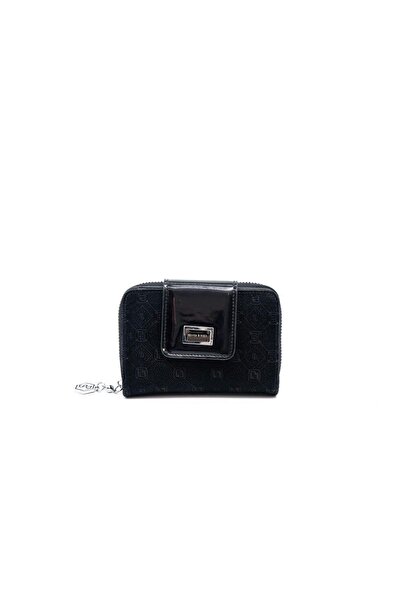 Silver Polo Silver & Polo Black - Black Sp935 Women's Wallet & Card Holder