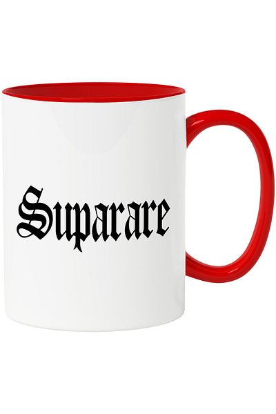 StoryGift Romania Anger Mug, Motivational Message, Word, Inspirational Text, Self Care, 330ml,, With ,STG