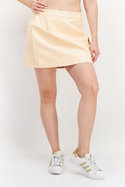 Fila Women Regular Fit Pull-on Textured Mini Skirt, Peach