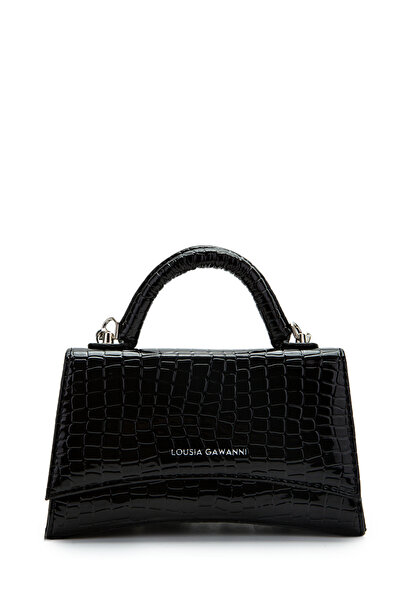 minebag Μακρύ λουράκι Yeon Γυναικεία τσάντα χιαστί με σχέδιο μαύρο