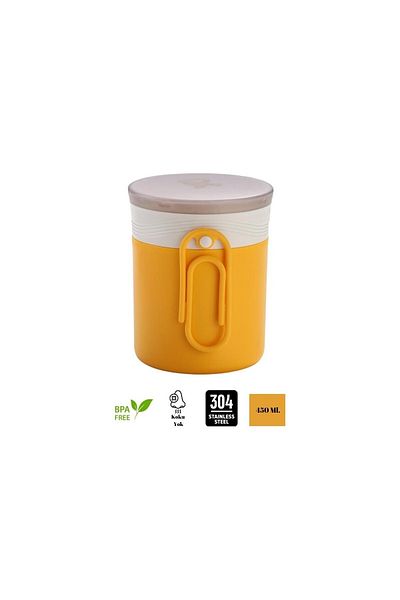 Vagonlife Vagon Steel Lunch Box 450 ml Yellow