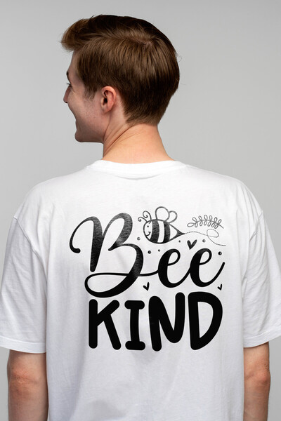 StoryGift Romania Tricou bărbătesc cu o albină și textul „bee Kind” - Be A Go...