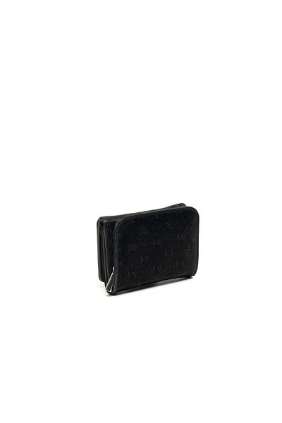Silver Polo Silver & polo black sp1178 women's wallet & card holder
