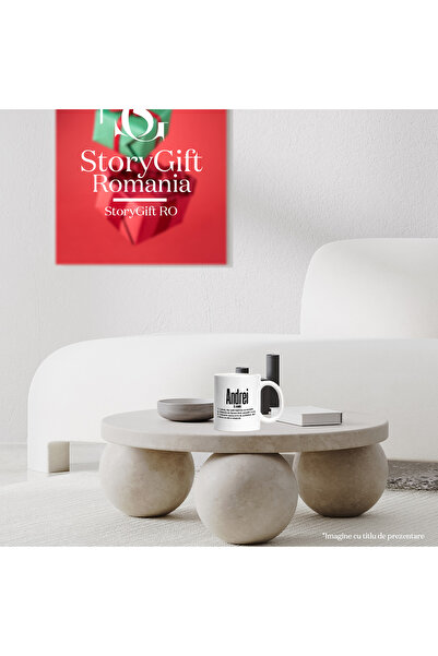 StoryGift Romania Mug With Name Andrei, Funny, Lazy, Funny, Personalized, Gift, 330ml,, With ,STG