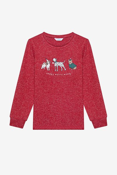 Penti Mehrfarbiges Woofy-Pyjama-Set für Mädchen