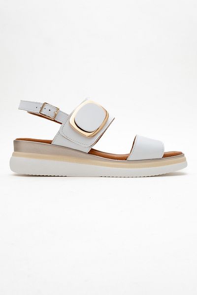 Ataköy Ayakkabı Women's Leather Buckle Sandals