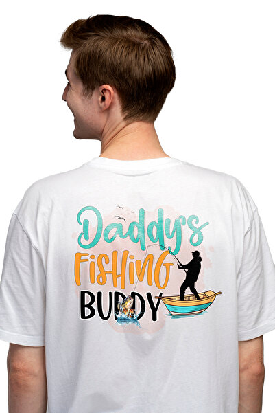 StoryGift Romania Tricou bărbătesc cu mesajul „prietenul de pescuit al tatălu...