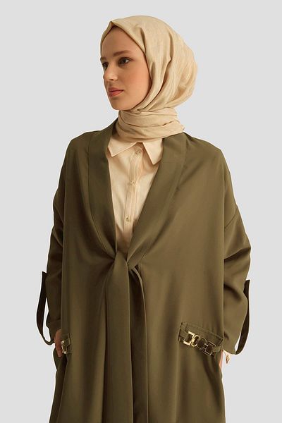 Armine Chain Detailed Clothing 25Yt543 Oil Green