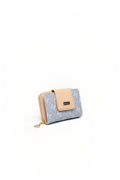 Silver Polo Silver & Polo Blue - Skin Sp935 Women's Wallet & Card Holder