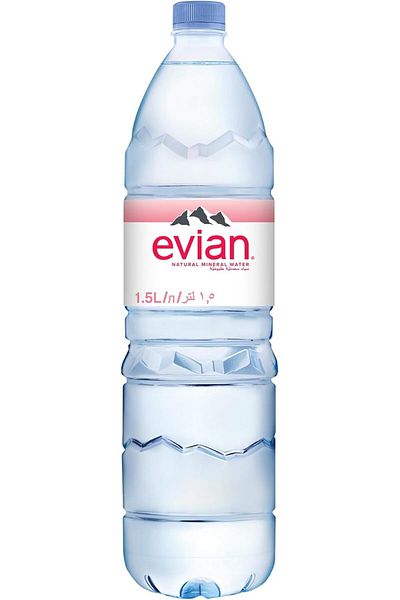 Evian Mineral Water Pet Bottle, 6 x 1.5 Liters