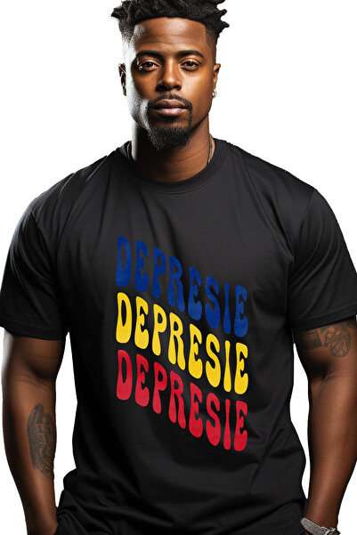 StoryGift Romania Tricou bărbătesc The Word, În culorile drapelului românesc,...