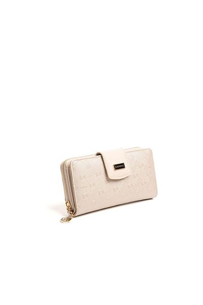 Silver Polo Silver & Polo Beige Sp928 Women's Wallet & Card Holder