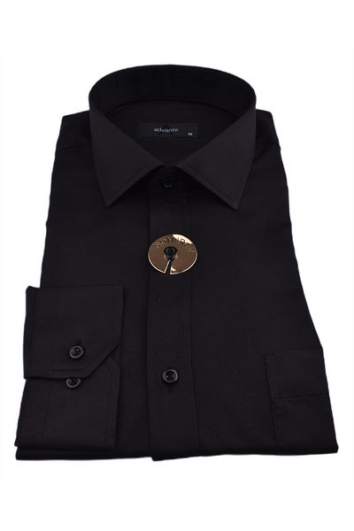 ADVANTE Adv-2610 Micro Satin Classic Shirt /Black/Xl