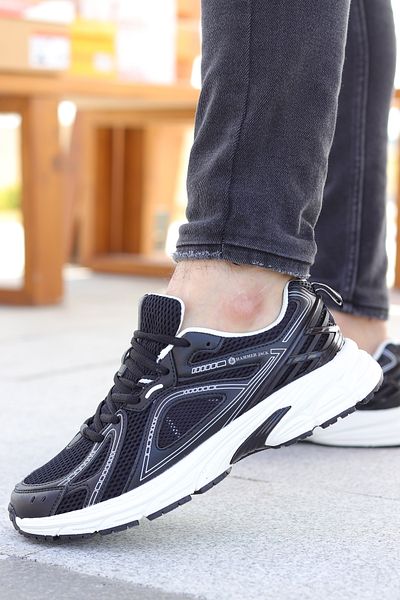Hammer Jack Hamlet Comfortable Sole Walking Running Fitness Black Men's Sports Shoes