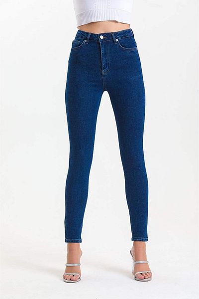 FashionForYou Blugi skinny Zayan, croială strâmtă, cu elastan suplimentar și talie înaltă, talie 34