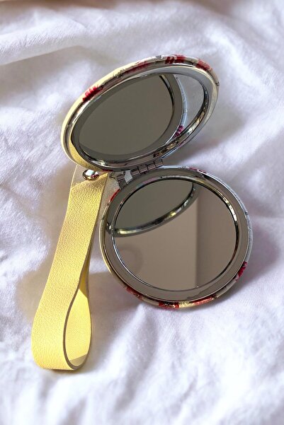 TAKIŞTIR Mixed Color Lip Figured Pocket Mirror/Keychain