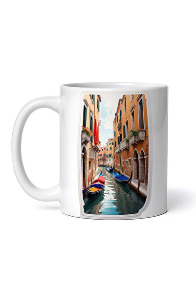 OEM Εξατομικευμένη Λευκή Κούπα, Venice City, Inovatix®. 330ml