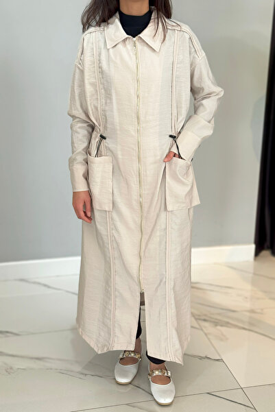 Ceremony Τσέπη με φερμουάρ μπροστά Bleden Dubaian Jacket 5878 Stone