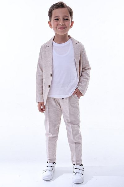 Tiril Tiril Boy's 3-Piece Linen (Organic) Suit