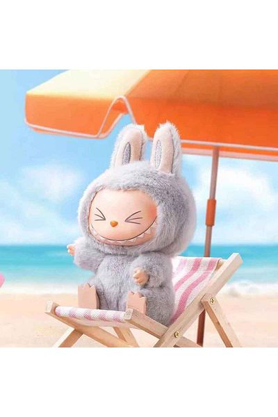 Schulzz Labubu Have a Seat, Cute Monsters Labubu Colorful Plush Toy Keychain Fashion Bag