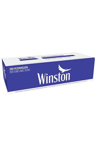 WINSTON-UK Winston Blue Multifilter Cigarette Tubes with Activated Carbon 200 pcs