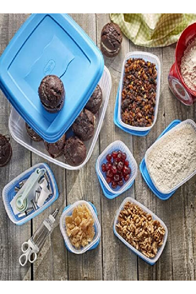 Addis 5L Seal Tight Storage Box – White/Blue, Airtight, BPA-Free, Stackable