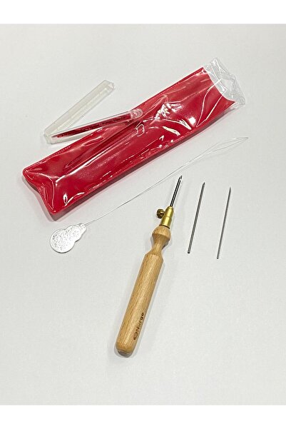 Nurge Punch İğnesi / Ahşap Saplı Panch İğnesi S