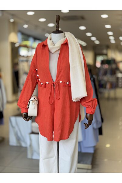 Kayra Marine Straight Yüksek Bel Denim Pantolon Bej 19084