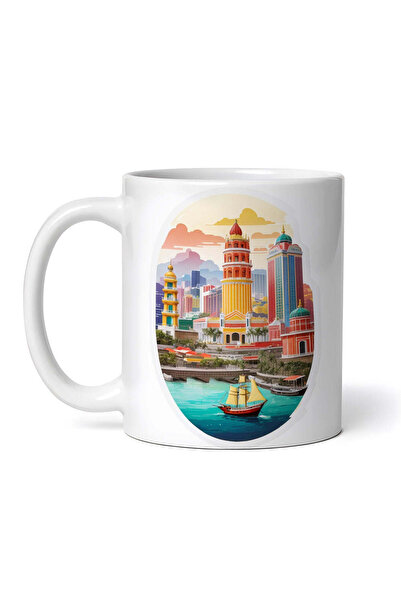 OEM Εξατομικευμένη Λευκή Κούπα, Macau City, Inovatix®. 330ml