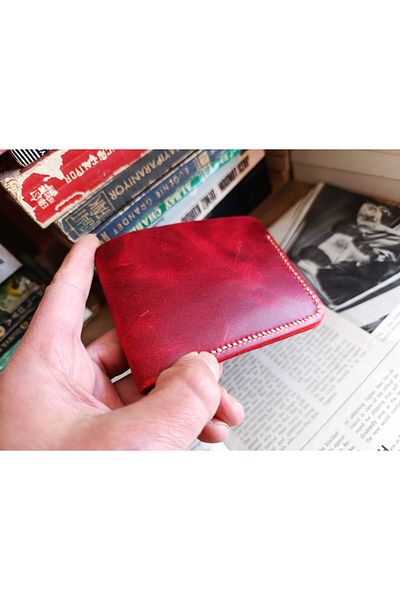 Mahfuz Real Leather Purely Handmade Wallet 22Cm*8Cm * 1 Bill Area 4 Card Compartments Yp1