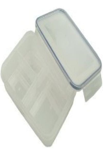 Addis 1.1L Clip & Close Rectangular Food Container with Insert – Clear, BPA-Free