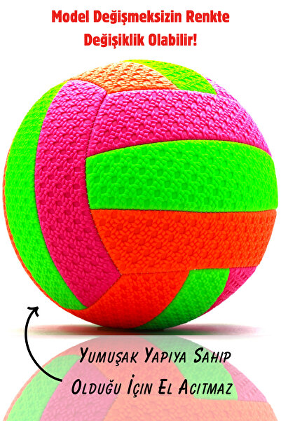 İMVULA Voleybol Topu Soft Touch İç ve Dış Mekan Renkli Voleybol