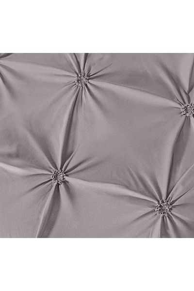JOJO Double Bed Linen, Cotton with Pleats, 6 Pieces, 230x250cm, Grey