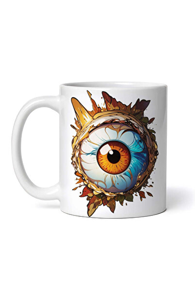 OEM Personalized White Mug, Iridescent Eye, Inovatix®. 330ml