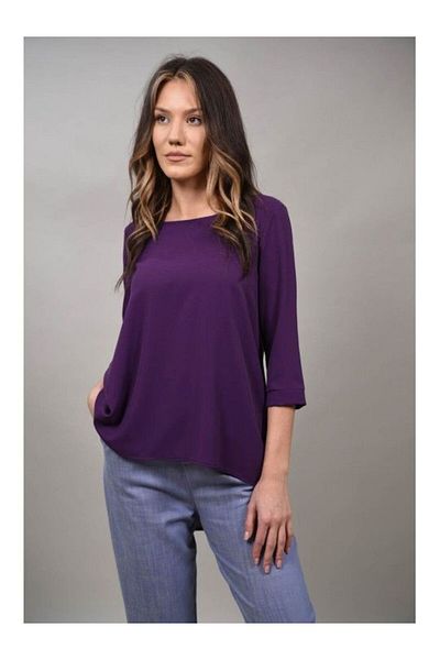 aNYcase 3/4 SLEEVE BLOUSE QUINTILIA S Purple