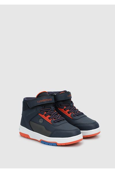 lumberjack Navy Blue Nitra Hi 4Pr Boy's High Sneaker