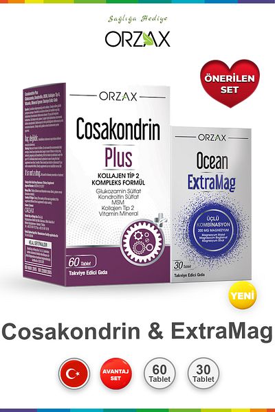 Ocean Cosakondrin Plus 60 Tablets & Ocean Extramag 30 Tablets