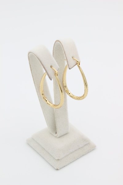 XUPING JEWELRY Stil Incisi/ 14 Ayar Altın Kaplama Sarmal Model Küpe