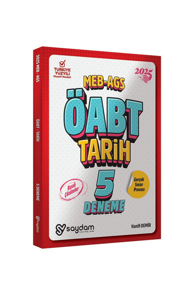 Saydam Yayınları ÖABT TARİH DENEME