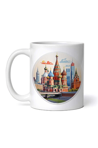 OEM Εξατομικευμένη Λευκή Κούπα, Moscow City, Inovatix®. 330ml