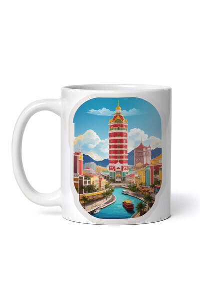 OEM Εξατομικευμένη Λευκή Κούπα, Macau City, Inovatix®. 330ml