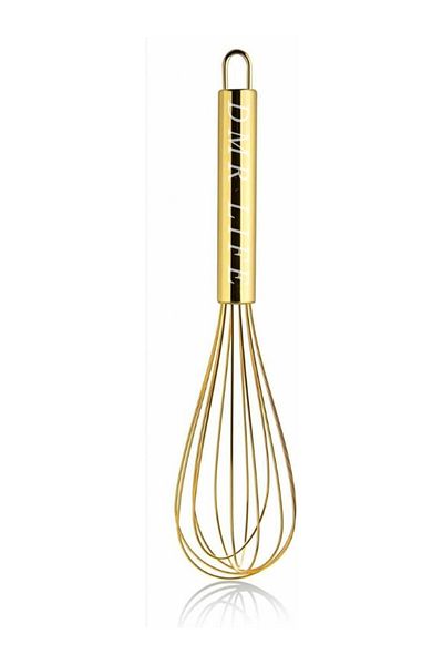 Demir Çeyiz Dmr Life Gold Stainless Steel 38 cm Whisk Lux Egg Milk Mixer Dough Beater 18/10