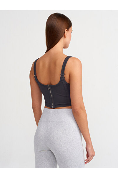Dilvin 3793 Corset Top-Anthracite