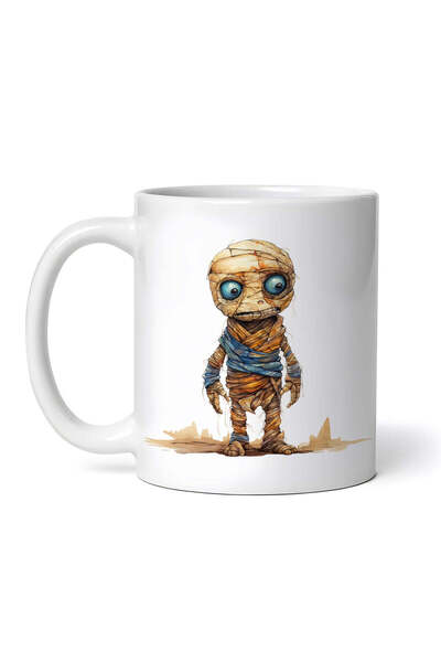 OEM Cană albă personalizată, Mumia Monstrul Nervos, INOVATIX®. 330ml