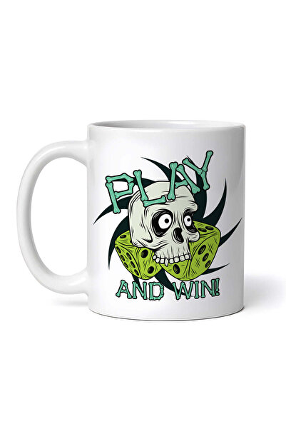 OEM Cană albă personalizată, Joacă și câștigă, INOVATIX®. 330 ml