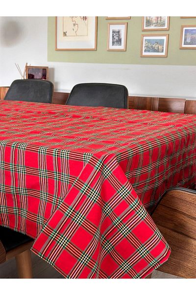 homease Double Sided 160X160 cm Scottish Pattern Table Cloth |   Picnic Mat |   Table Cloth |   Plaid Square Model