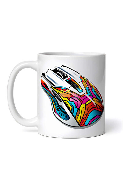 OEM Εξατομικευμένη λευκή κούπα, Mouse Pop Art, INOVATIX®. 330 ml