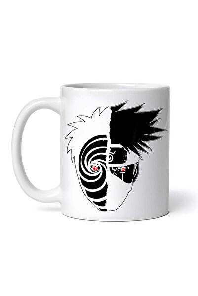 OEM Cană albă personalizată, Naruto Shippuden Kakashi Tobi față divizată, INO...