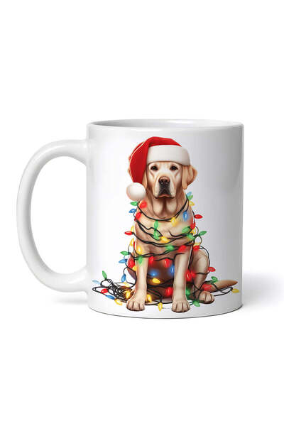 OEM Cană albă personalizată, Labrador Retriever decorată de Crăciun, INOVATIX...